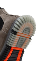 Men's Gray Nubuck Leather Casual Chelsea Boots | Derimod Men's Gray Nubuck Leather Casual Chelsea Boots | Derimod