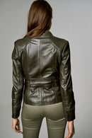 Janet Women's Leather Jacket | Derimod Janet Women's Leather Jacket | Derimod