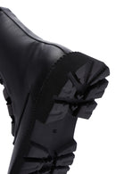 Women's Black Leather Zippered Boots | Derimod Women's Black Leather Zippered Boots | Derimod