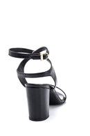Women's Thick Heeled Leather Sandals | Derimod Women's Thick Heeled Leather Sandals | Derimod
