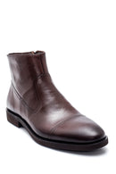 Men's Leather Zippered Classic Boots | Derimod Men's Leather Zippered Classic Boots | Derimod