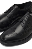 Men's Black Lace-Up Leather Classic Shoe | Derimod Men's Black Lace-Up Leather Classic Shoe | Derimod