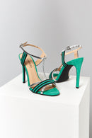 Ankle Strap Women's Heeled Leather Sandals | Derimod Ankle Strap Women's Heeled Leather Sandals | Derimod