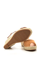 Women's Suede Wedge Heeled Espadrille Shoes | Derimod Women's Suede Wedge Heeled Espadrille Shoes | Derimod