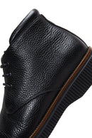 Men's Black Lace-Up Leather Boots | Derimod Men's Black Lace-Up Leather Boots | Derimod