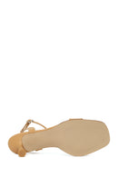Women's Camel Ankle Buckle Thin Heel Sandals | Derimod Women's Camel Ankle Buckle Thin Heel Sandals | Derimod