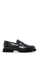 Erkek Siyah Deri Klasik Loafer | Derimod Erkek Siyah Deri Klasik Loafer | Derimod
