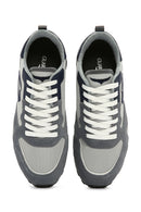 Alberto Guardiani Men's Gray Black Wen Thick Soled Sneaker | Derimod Alberto Guardiani Men's Gray Black Wen Thick Soled Sneaker | Derimod