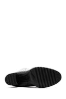 Women's Black Thick Heeled Zippered Boots | Derimod Women's Black Thick Heeled Zippered Boots | Derimod