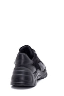 Kadın Siyah Deri Yüksek Taban Sneaker | Derimod Kadın Siyah Deri Yüksek Taban Sneaker | Derimod