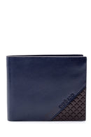 Men's Navy Blue Leather Wallet | Derimod Men's Navy Blue Leather Wallet | Derimod