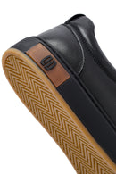 Erkek Siyah Bağcıklı Deri Sneaker | Derimod Erkek Siyah Bağcıklı Deri Sneaker | Derimod
