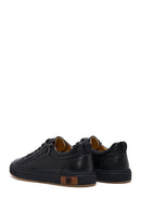 Erkek Siyah Bağcıklı Deri Sneaker | Derimod Erkek Siyah Bağcıklı Deri Sneaker | Derimod