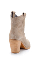 Women's Heeled Suede Boots | Derimod Women's Heeled Suede Boots | Derimod