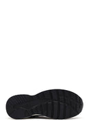 Woman Black Lace-Up Zipper Detailed Wedge Heels Leather Sneakers | Derimod Woman Black Lace-Up Zipper Detailed Wedge Heels Leather Sneakers | Derimod