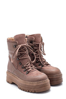 Women's Leather High Sole Boots | Derimod Women's Leather High Sole Boots | Derimod