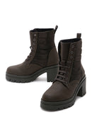 Women's Green Thick Heeled Boots | Derimod Women's Green Thick Heeled Boots | Derimod