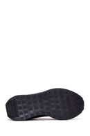 Women's Black Suede Detailed Leather Sneaker | Derimod Women's Black Suede Detailed Leather Sneaker | Derimod