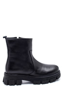 Women's Leather Zippered High Heel Boots | Derimod Women's Leather Zippered High Heel Boots | Derimod