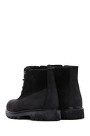 Caterpillar Women's Black Vermont Fur Nubuck Leather Boots | Derimod Caterpillar Women's Black Vermont Fur Nubuck Leather Boots | Derimod