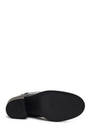 Women's Black Zippered Thick Heeled Boots | Derimod Women's Black Zippered Thick Heeled Boots | Derimod