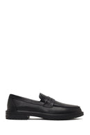 Erkek Siyah Deri Casual Loafer | Derimod Erkek Siyah Deri Casual Loafer | Derimod