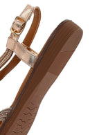 Woman Pink Stone Sandals | Derimod Woman Pink Stone Sandals | Derimod