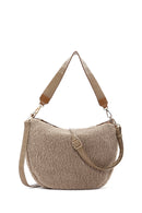 Women's Mink Plush Shoulder Bag | Derimod Women's Mink Plush Shoulder Bag | Derimod