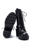 Women's Leather Zippered Heeled Boots | Derimod Women's Leather Zippered Heeled Boots | Derimod