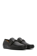 Erkek Siyah Baskılı Deri Casual Loafer | Derimod Erkek Siyah Baskılı Deri Casual Loafer | Derimod