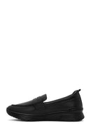 Kadın Siyah Deri Comfort Loafer | Derimod Kadın Siyah Deri Comfort Loafer | Derimod