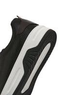 Men's Black Lace-up Thick-Sole Leather Sneaker | Derimod Men's Black Lace-up Thick-Sole Leather Sneaker | Derimod