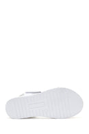 Kadın Beyaz Deri Comfort Sandalet | Derimod Kadın Beyaz Deri Comfort Sandalet | Derimod
