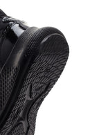 Women's Black Thick Soled Leather Sneaker | Derimod Women's Black Thick Soled Leather Sneaker | Derimod