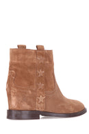 Wedge Heeled Women's Suede Boots | Derimod Wedge Heeled Women's Suede Boots | Derimod
