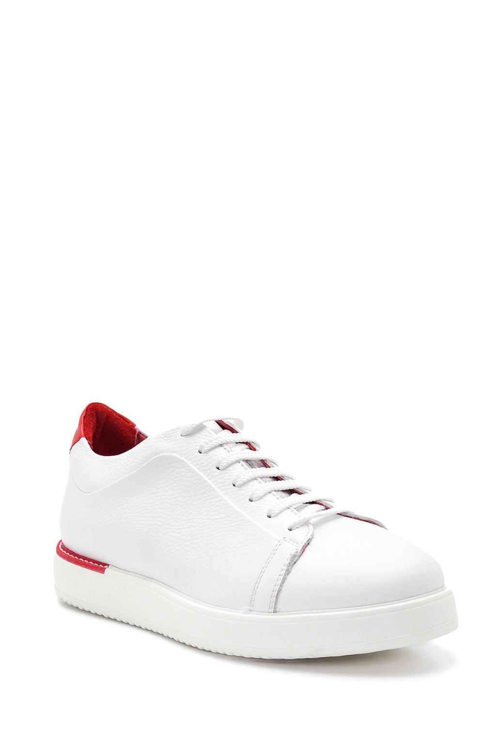 Erkek Beyaz Deri Sneaker