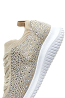 Kadın Bej Taşlı Sneaker | Derimod Kadın Bej Taşlı Sneaker | Derimod
