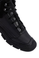 Men's Black Lace-Up Leather Casual Boots | Derimod Men's Black Lace-Up Leather Casual Boots | Derimod