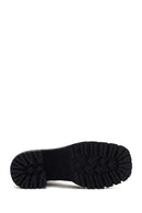 Women's Black Leather Zippered Heeled Boots | Derimod Women's Black Leather Zippered Heeled Boots | Derimod