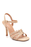 Women's Metal Detailed Heeled Sandals | Derimod Women's Metal Detailed Heeled Sandals | Derimod