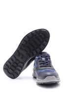 Men's Suede Detailed Leather Sneaker | Derimod Men's Suede Detailed Leather Sneaker | Derimod