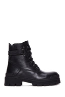 Women's Black Leather Boots | Derimod Women's Black Leather Boots | Derimod