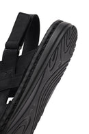 Men's Black Leather Sandals | Derimod Men's Black Leather Sandals | Derimod