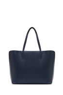 Women's Navy Blue Classic Shoulder Bag | Derimod Women's Navy Blue Classic Shoulder Bag | Derimod