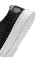 Erkek Siyah Bağcıklı Kalın Tabanlı Deri Sneaker | Derimod Erkek Siyah Bağcıklı Kalın Tabanlı Deri Sneaker | Derimod