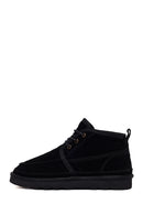 Male Black Lace-up Suede Casual Boots | Derimod Male Black Lace-up Suede Casual Boots | Derimod