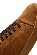 Men's Tan Suede Leather Sneaker | Derimod Men's Tan Suede Leather Sneaker | Derimod