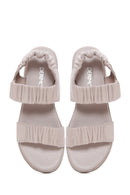 Women's Mink Leather Comfort Sandals | Derimod Women's Mink Leather Comfort Sandals | Derimod