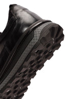 Erkek Siyah Bağcıklı Deri Sneaker | Derimod Erkek Siyah Bağcıklı Deri Sneaker | Derimod