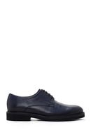 Men's Navy Blue Leather Casual Shoes | Derimod Men's Navy Blue Leather Casual Shoes | Derimod